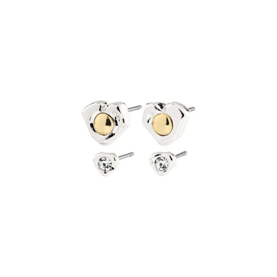Nova Earrings 2 in 1 Set - Silver