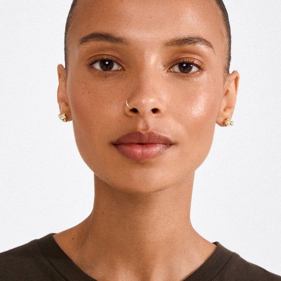Pilgrim Gold Nova Heart (2-in-1) Earring Set