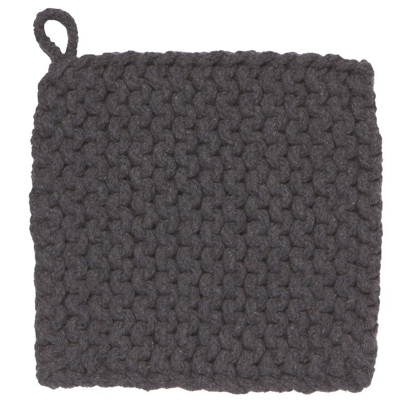 Danica Heirloom Knit Potholder | Shadow