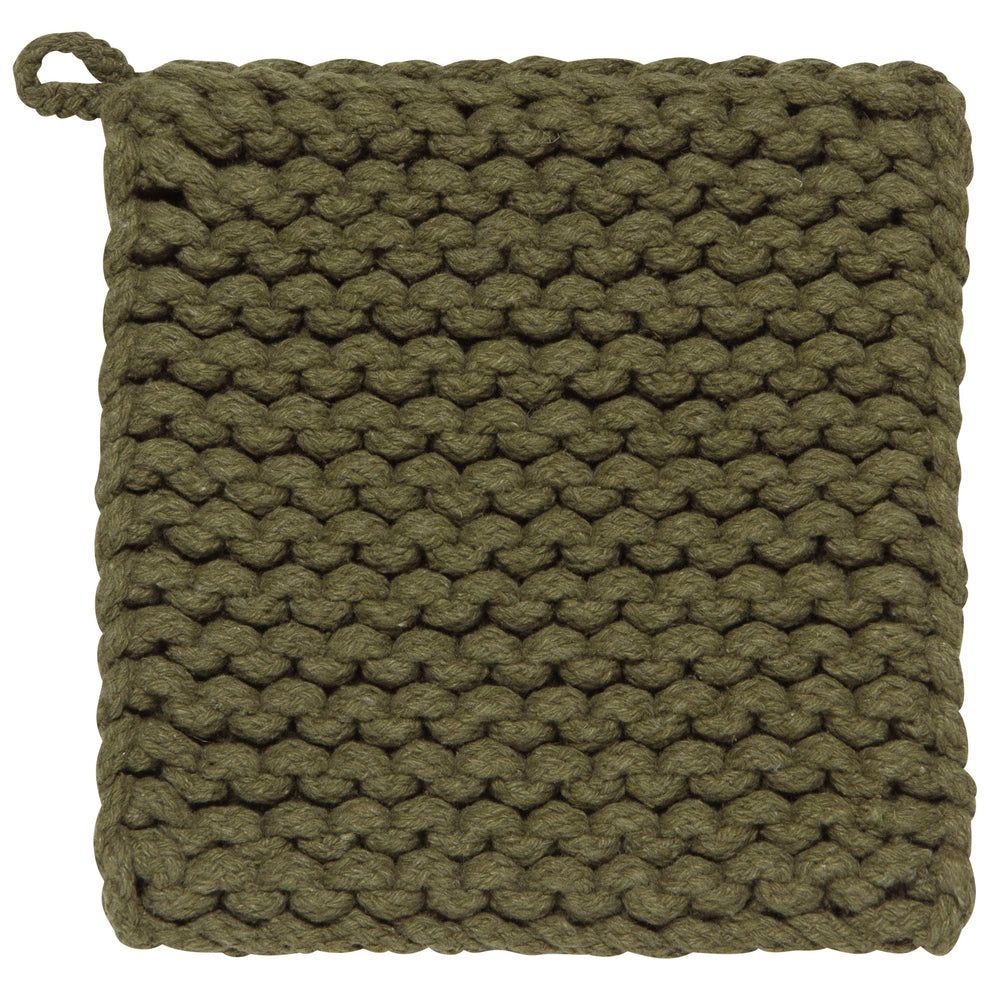Danica Heirloom Knit Potholder | Olive Branch