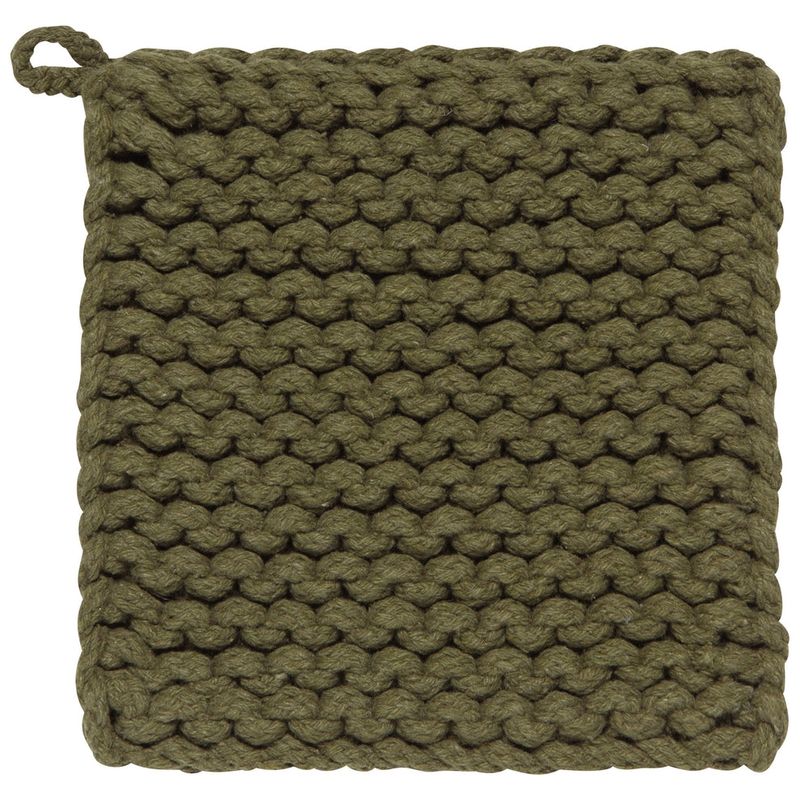 Danica Heirloom Knit Potholder | Olive Branch