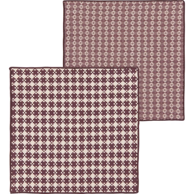 Danica Heirloom Facet Woven Dishcloths Set of 2 - Ash Plum