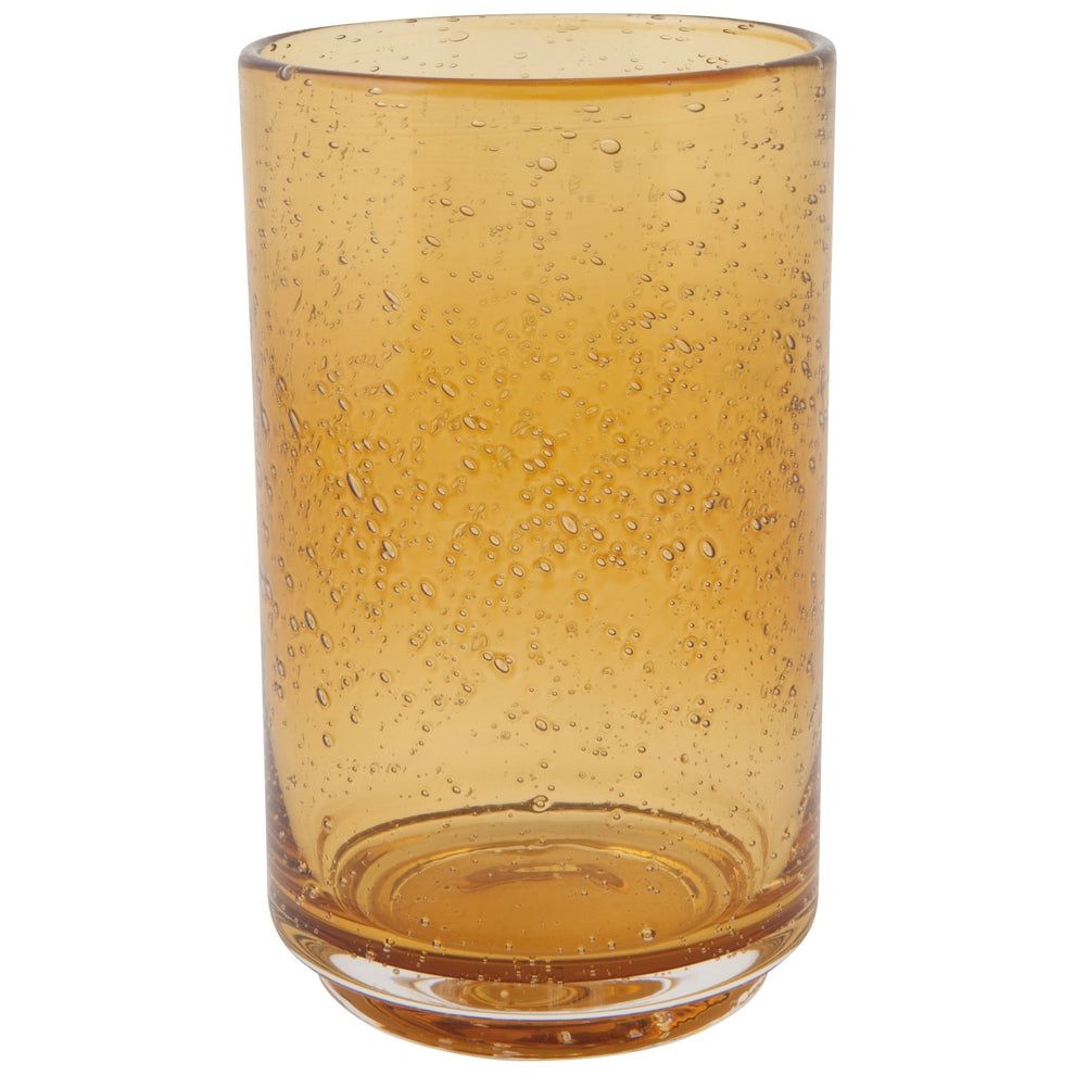 Danica Bubbled Tumbler 17 oz Glass | Amber