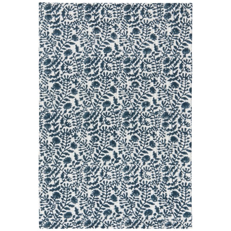 Danica Heirloom Block Print Waffle Dishtowel - Jasmine
