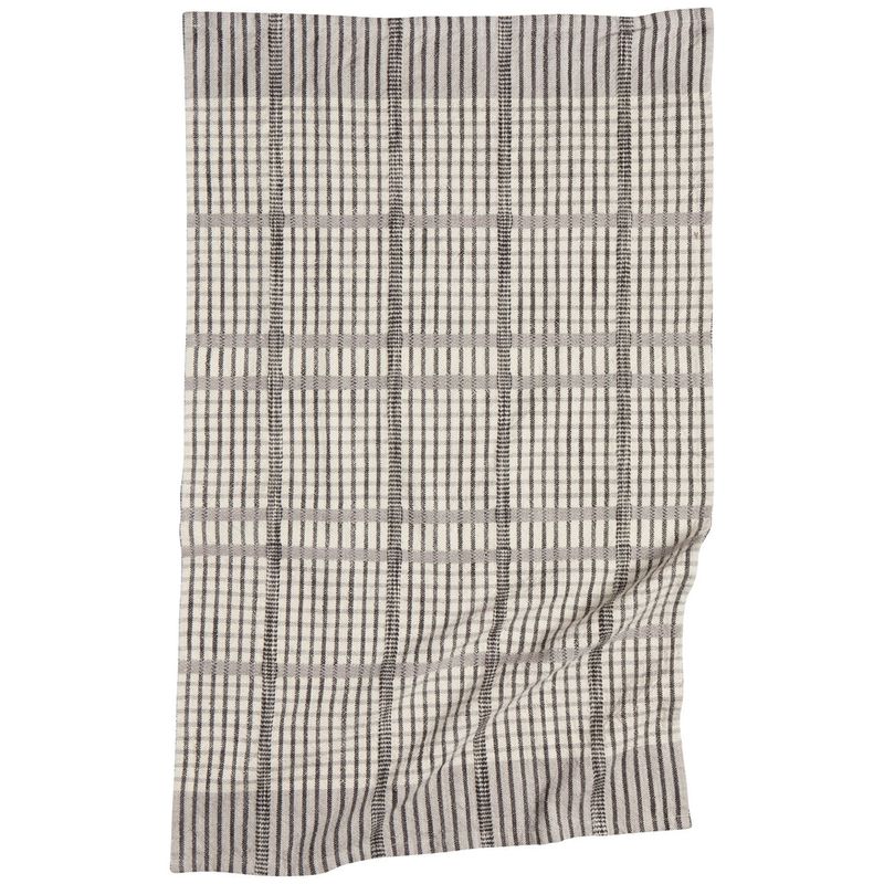 Danica Heirloom Finlay Check Dishtowel (Set of 2) | Pewter