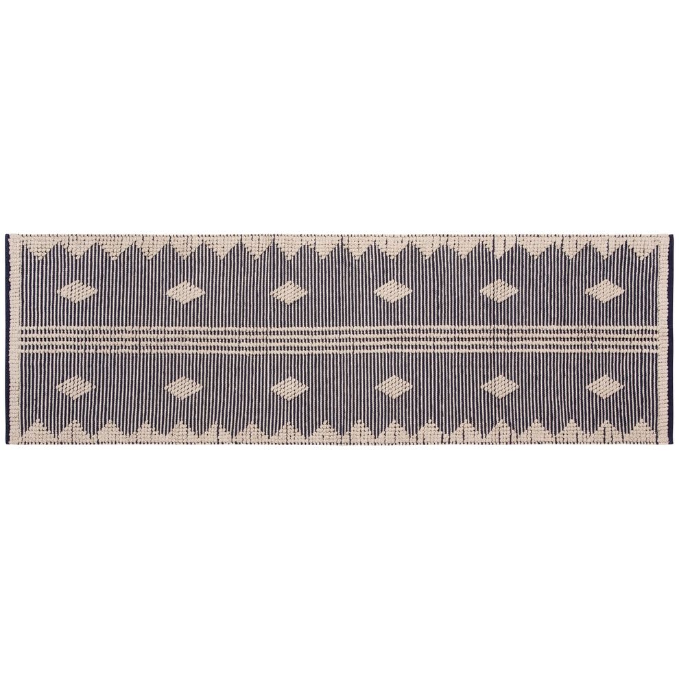 Danica Heirloom Cotton 2.5'x8' Hallway Runner | Mirror Midnight