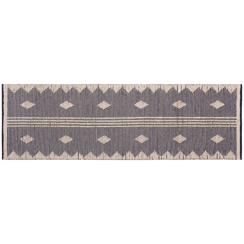 Danica Heirloom Cotton 2.5'x8' Hallway Runner | Mirror Midnight