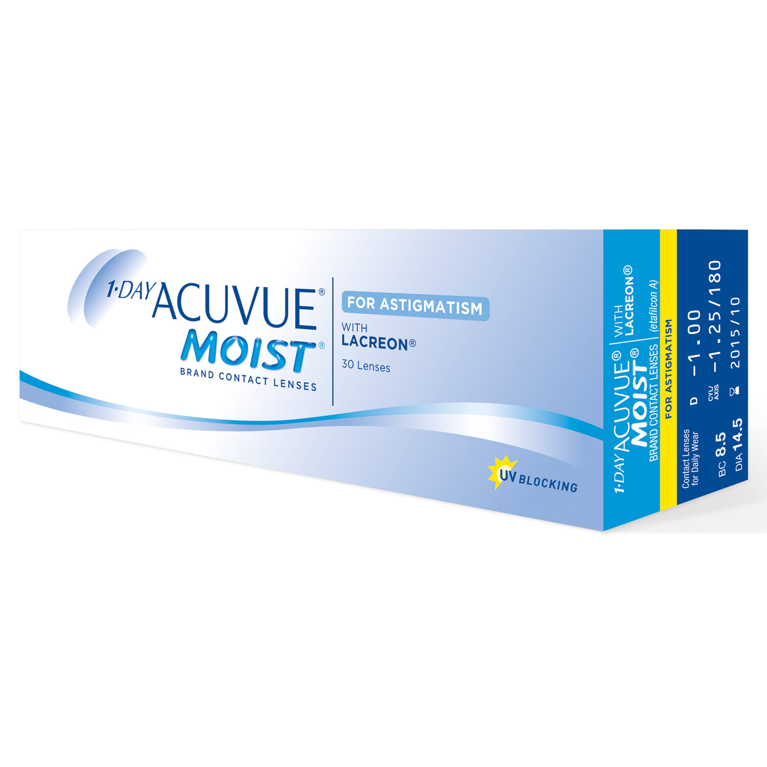 1-DAY ACUVUE® MOIST for ASTIGMATISM 30 LENS BOX
