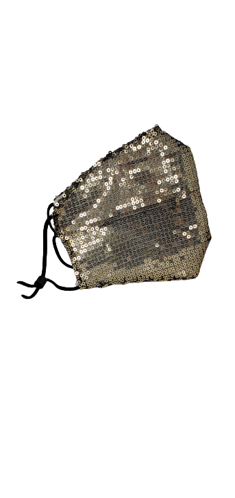 Sequin Mask - Gold