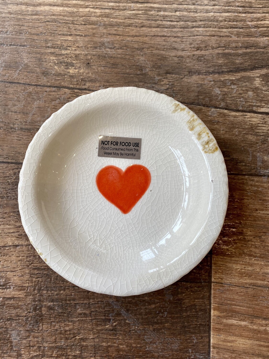 Terra Cotta Dish With Heart