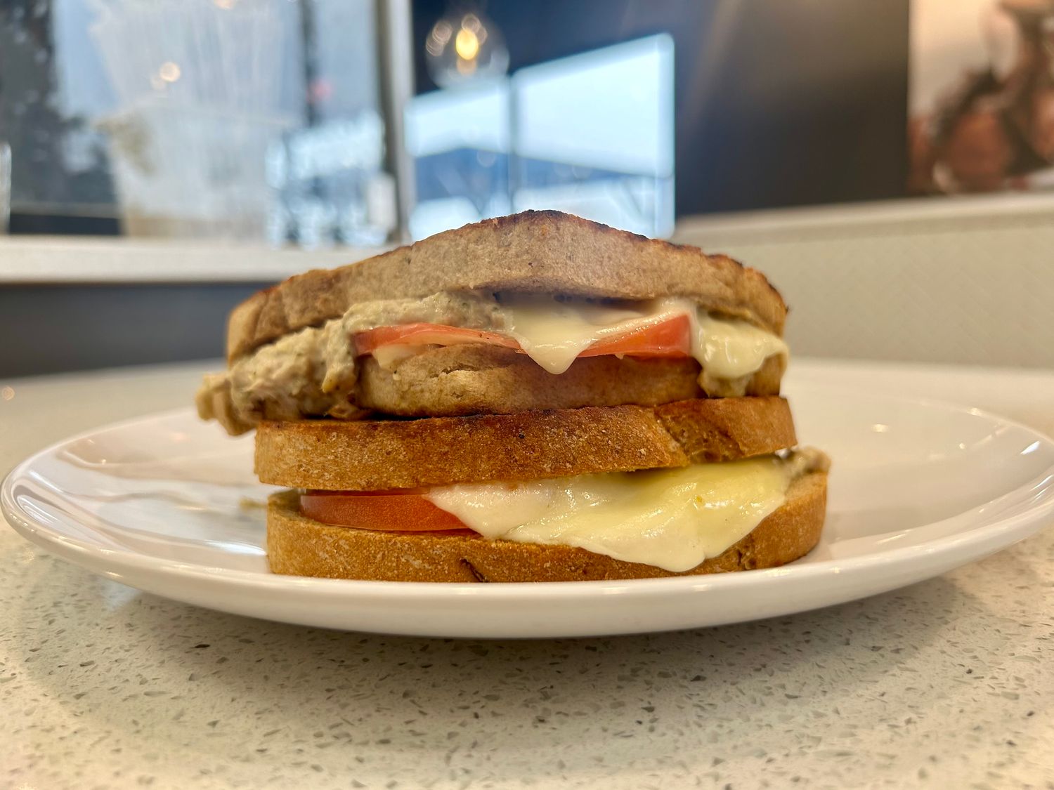 Parmesan Pesto Tuna Melt