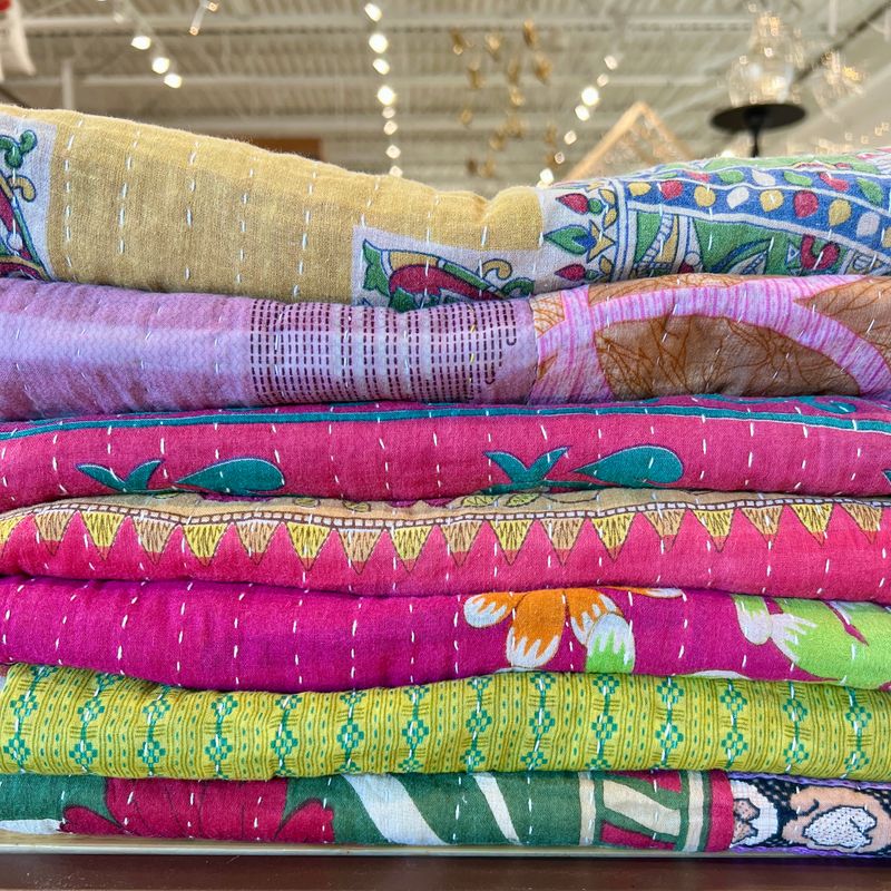 42&quot; x 80&quot; Kantha Throw