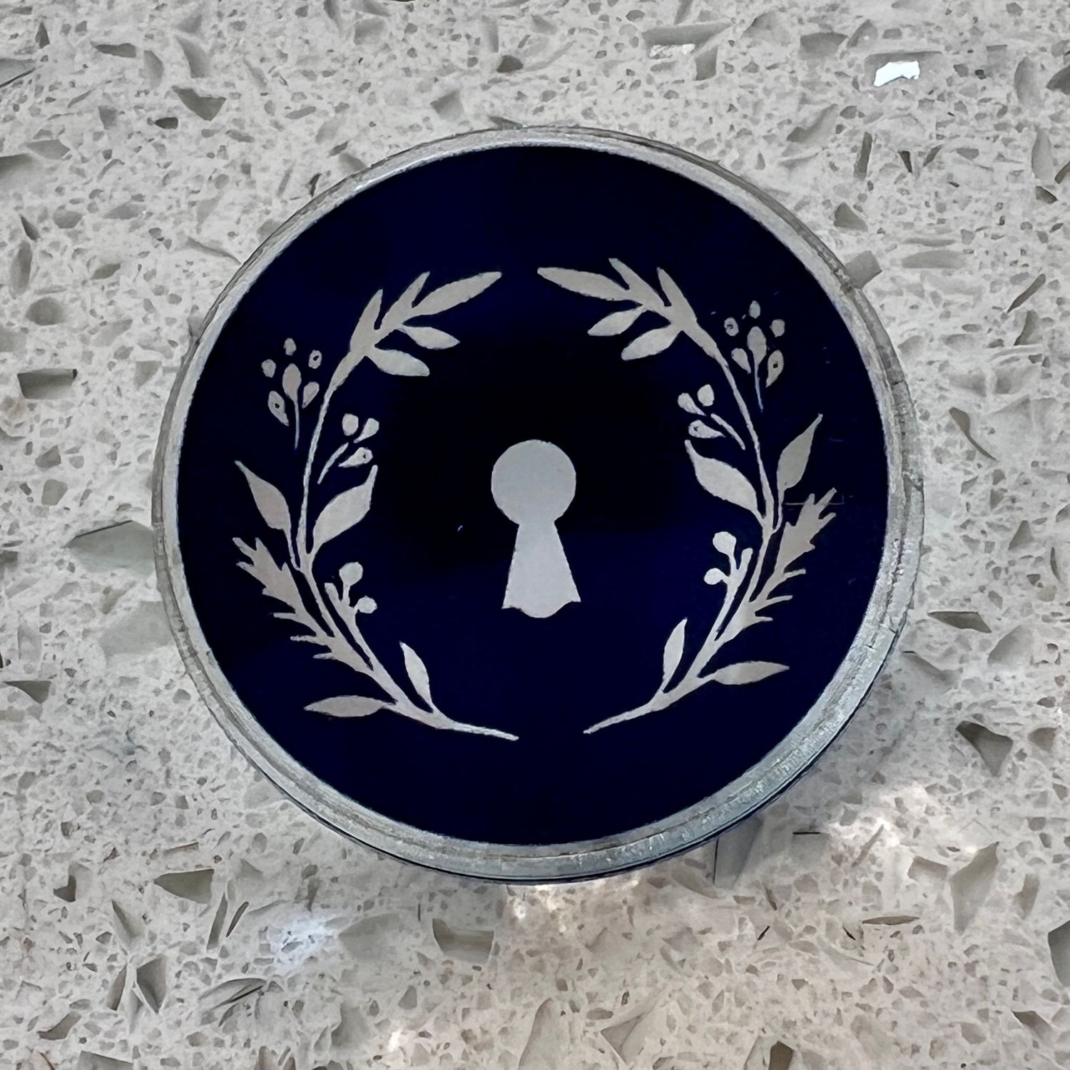 Copper Pony 1&quot; Navy Acrylic Pin