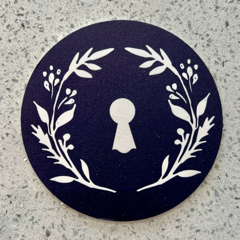 Copper Pony Navy Paperboard Coaster
