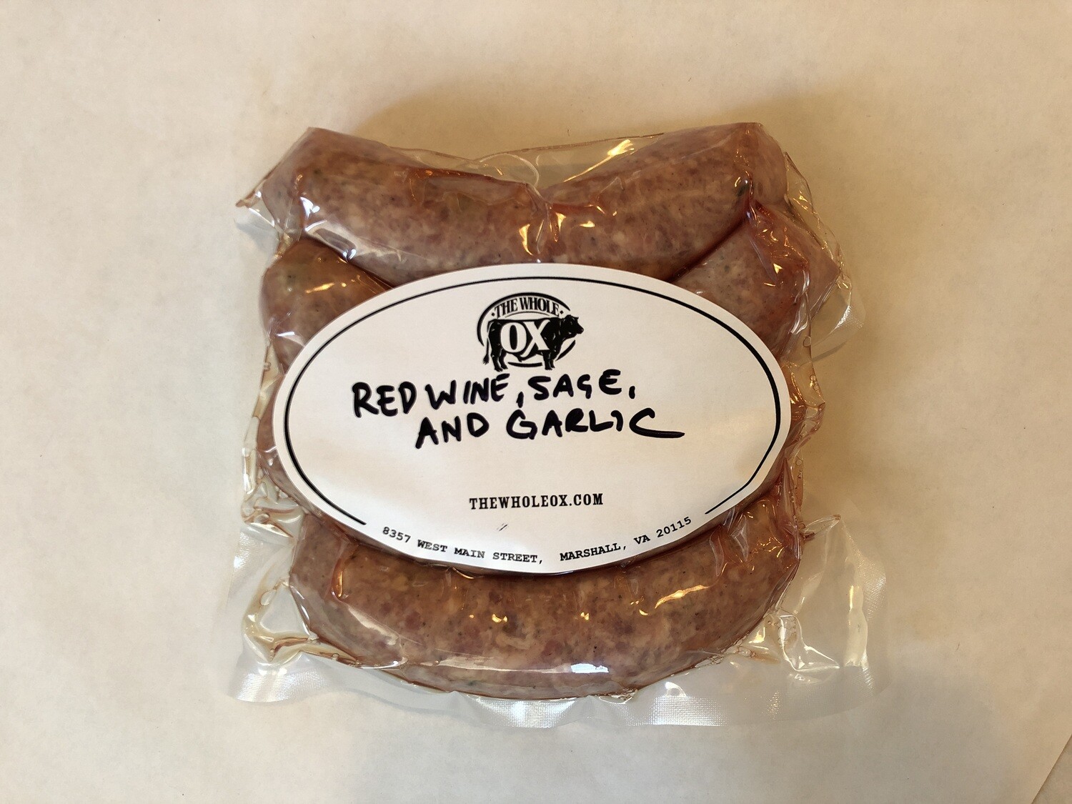 Red Wine, Sage, & Garlic Sausage Links 4pk Red Wine, Sage, & Garlic Sausage Links 4pk