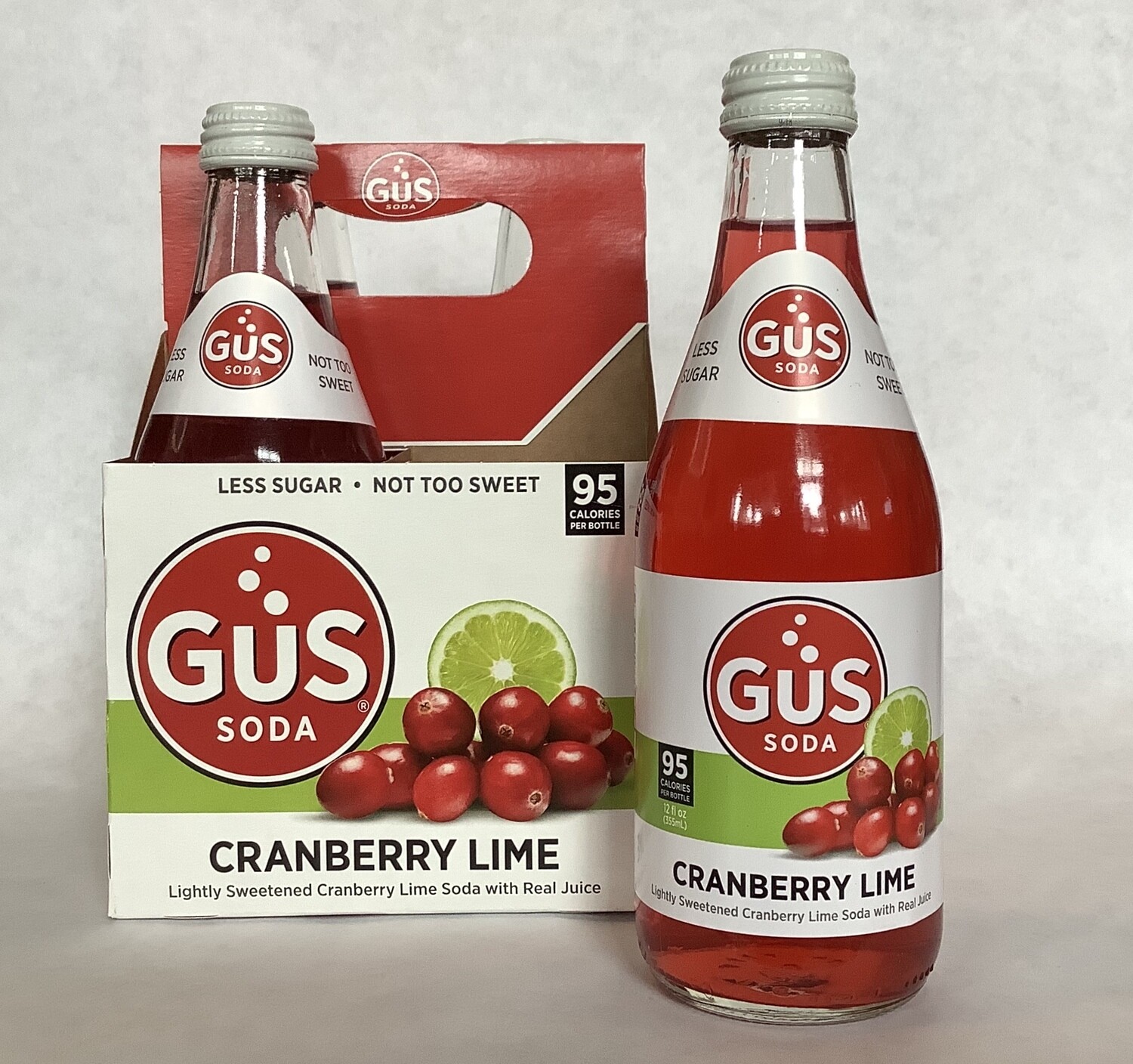 Gus Soda Cranberry Lime 4 pack