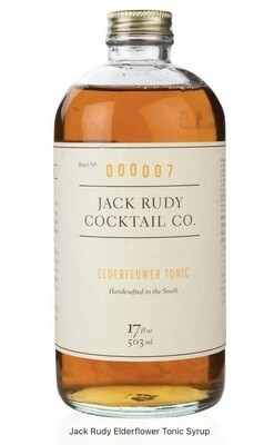 Jack Rudy Elderflower Tonic Syrup (500mL)