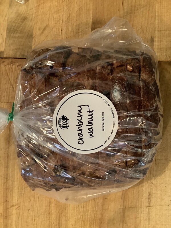 Cranberry Walnut (half loaf)