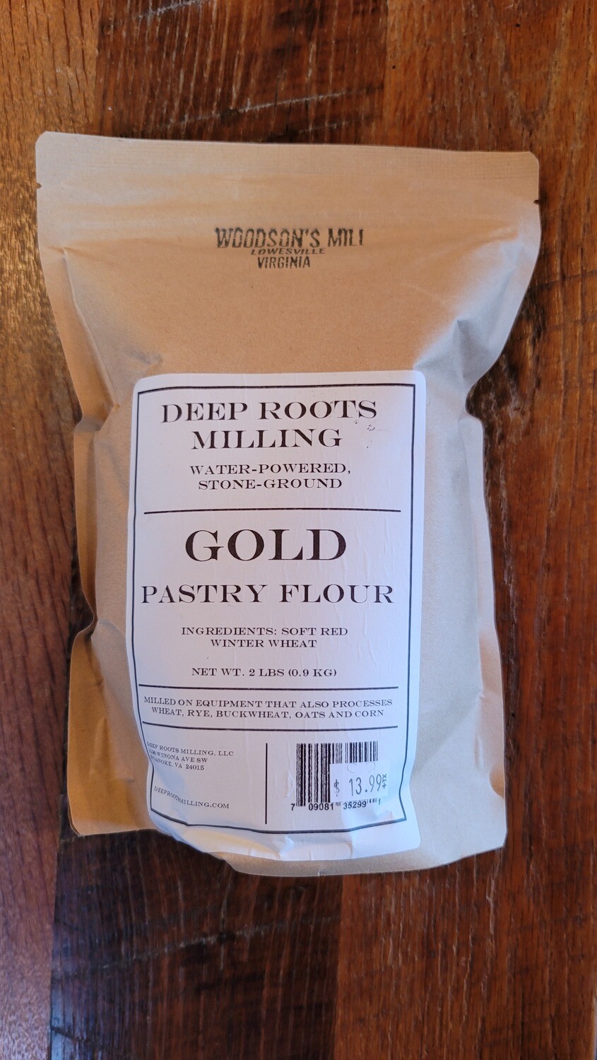 Deep Roots Milling Gold Pastry Flour (2lbs) Deep Roots Milling Gold Pastry Flour (2lbs)