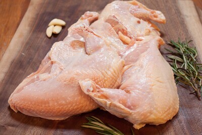 Bone-in Chicken Breasts (2 breasts per pack, priced per pound)