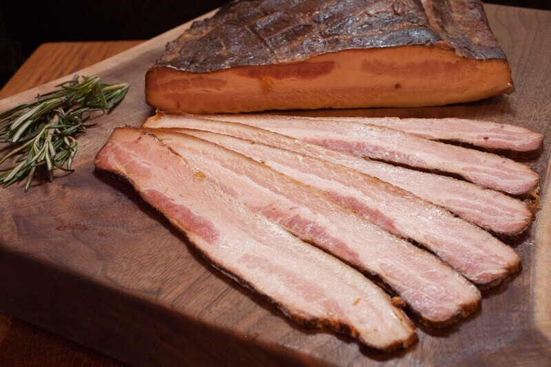Holidays House-Smoked Bacon (~1lb packs)