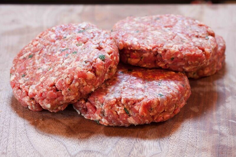 TWOx Bacon Burger Patties, 1/2 lb