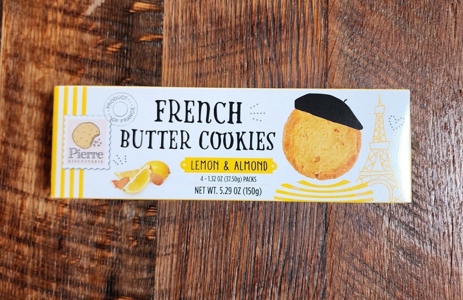 Pierre French Butter Cookies LEMON &amp; ALMOND (5.29oz)