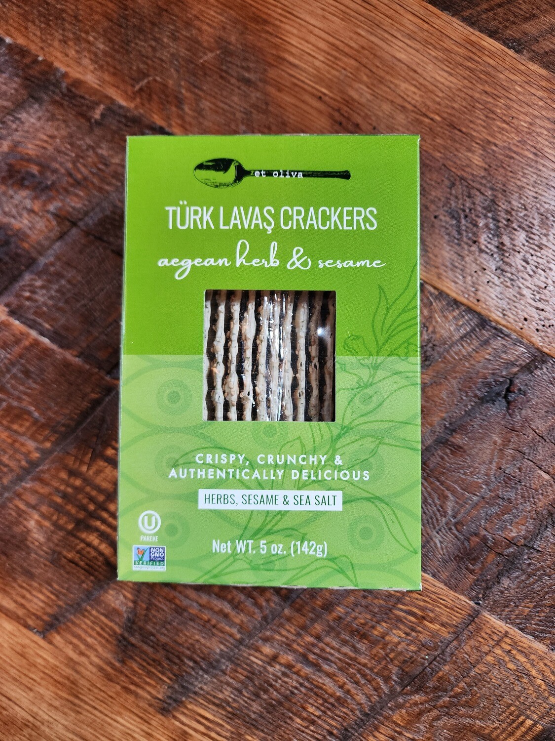 et Oliva Turk Lavas Crackers Aegean Herb and Sesame et Oliva Turk Lavas Crackers Aegean Herb and Sesame