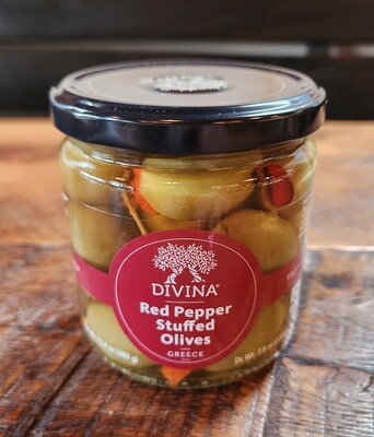 Divina Red Pepper Stuffed Olives