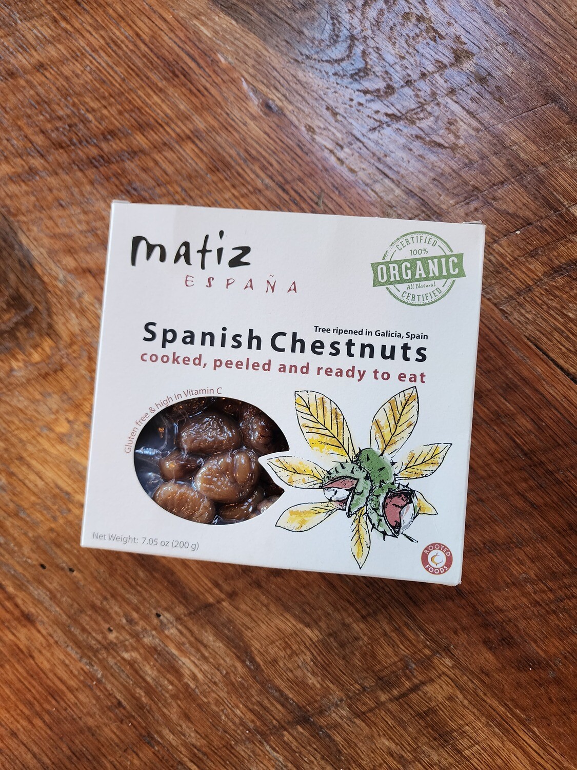 Matiz Organic Spanish Chestnuts 7oz Matiz Organic Spanish Chestnuts 7oz