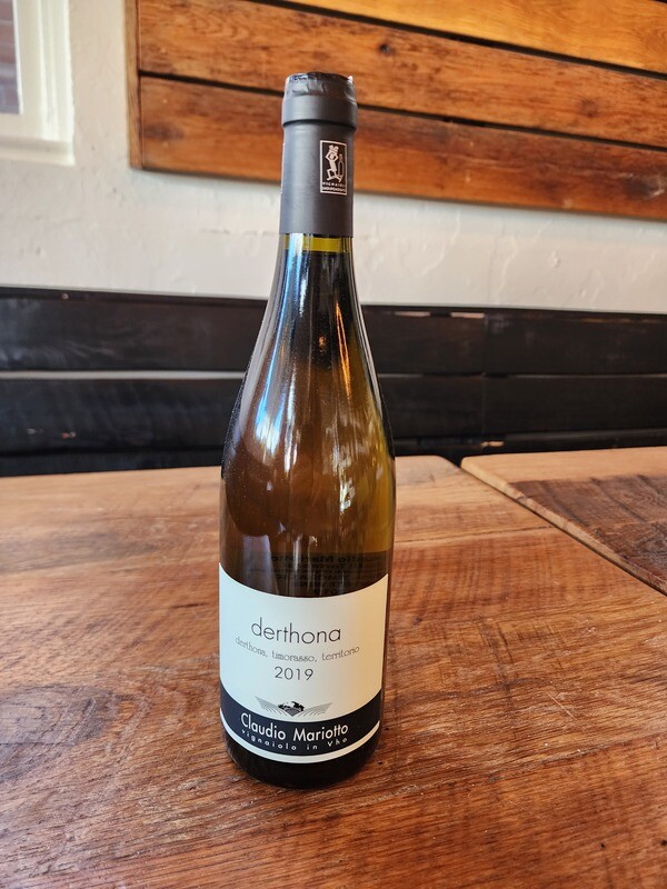 Claudio Mariotto Derthona  Timorasso Territorio 2019