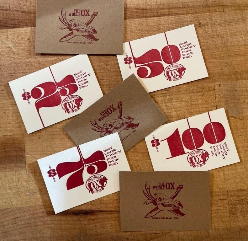 Whole Ox Gift Certificate