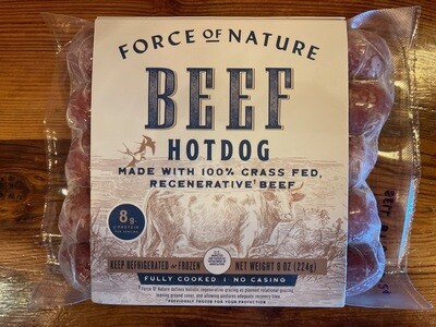 Force of Nature Beef Hot Dogs (5pk)