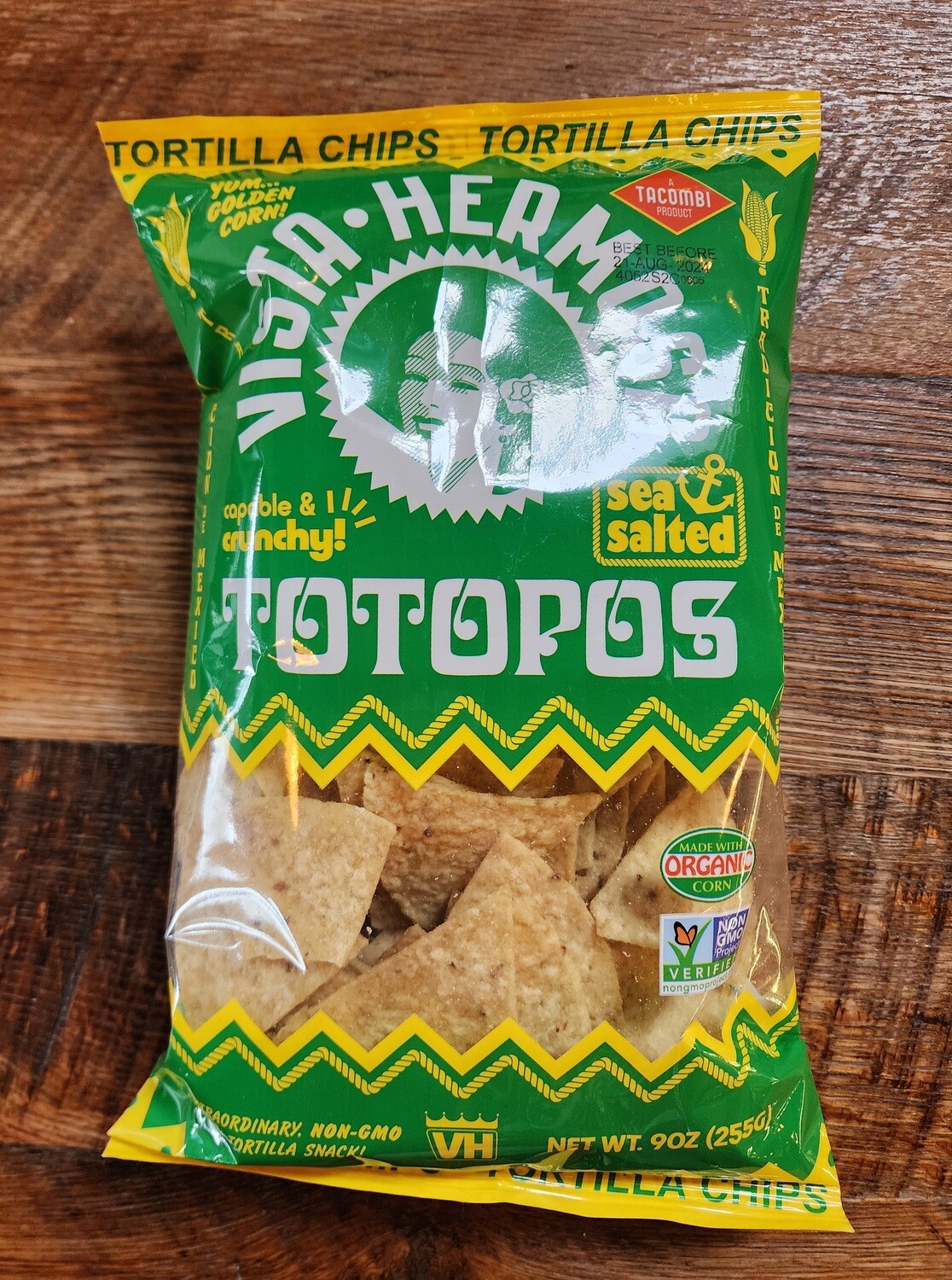 Vista Hermosa Totopos White Corn Tortilla Chips