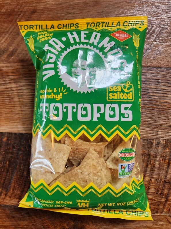 Vista Hermosa Totopos White Corn Tortilla Chips