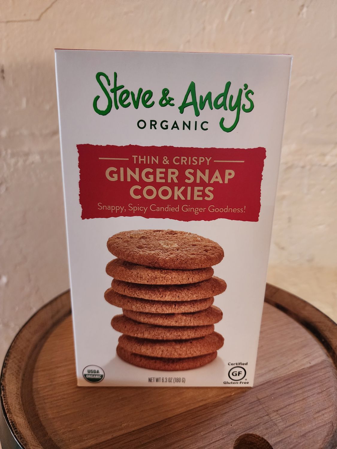 Steve & Andy's Organic Ginger Snap Cookie (6.3oz) Steve & Andy's Organic Ginger Snap Cookie (6.3oz)