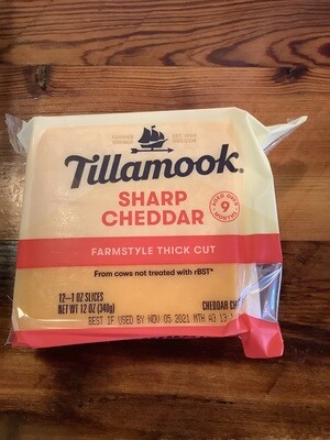 Sliced Tillamook Cheddar Sliced Tillamook Cheddar