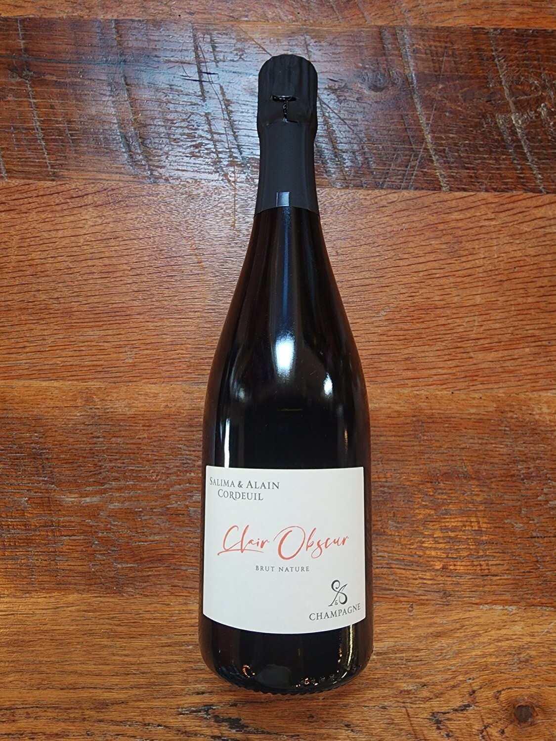 Salima &amp; Alain Cordeuil Champagne Extra Brut Clair Obscur 2013
