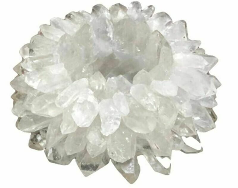 Large Quartz Votive Holder