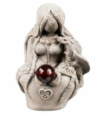 Gypsum Cement Dragon Goddess Figurine