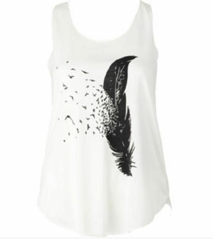 Birds of a Feather Ivory Tank Top