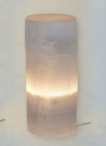 Selenite Flat Top Lamp 10"