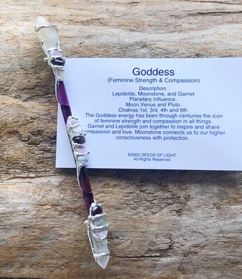 Goddess Strength & Compassion Gemstone Wand