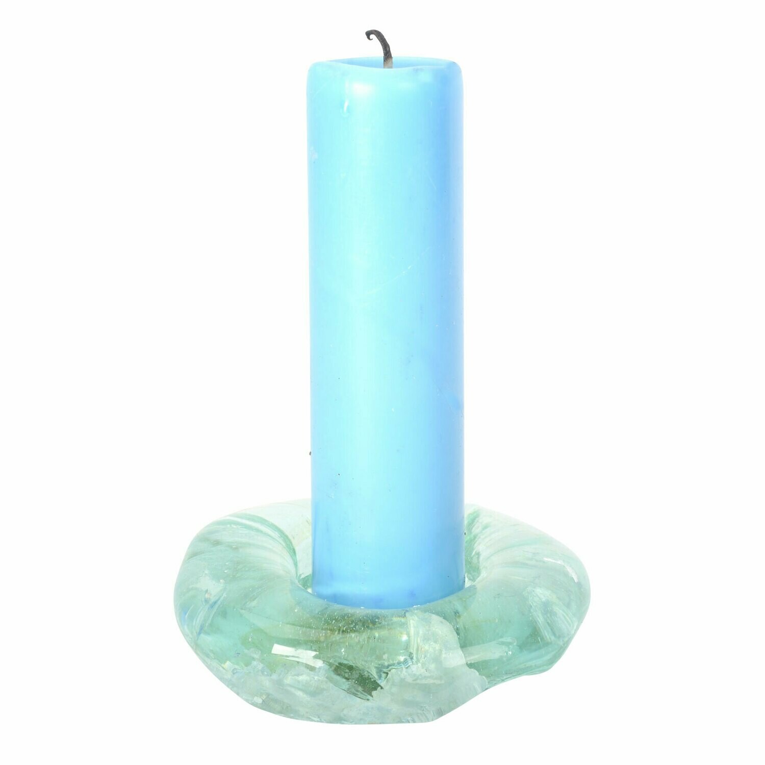 Molten Glass Candle Holder
