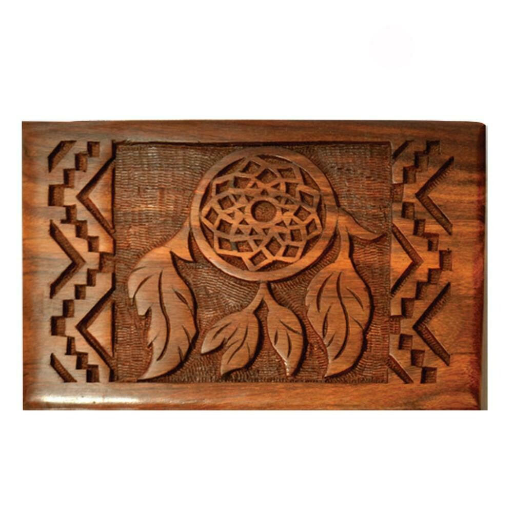 Dreamcatcher Wooden Carved Box