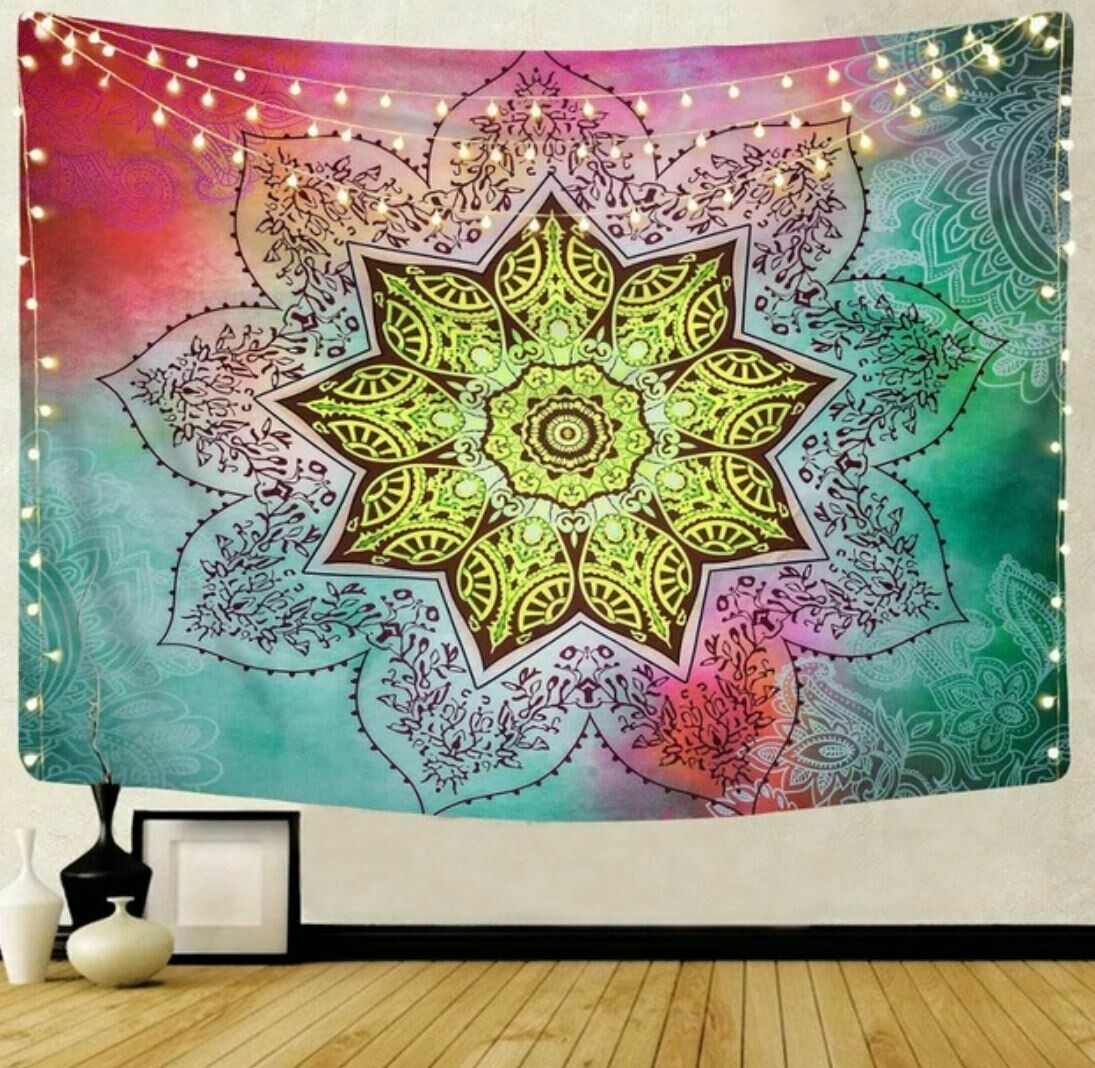 Large Flower Mandala Tapestry 79