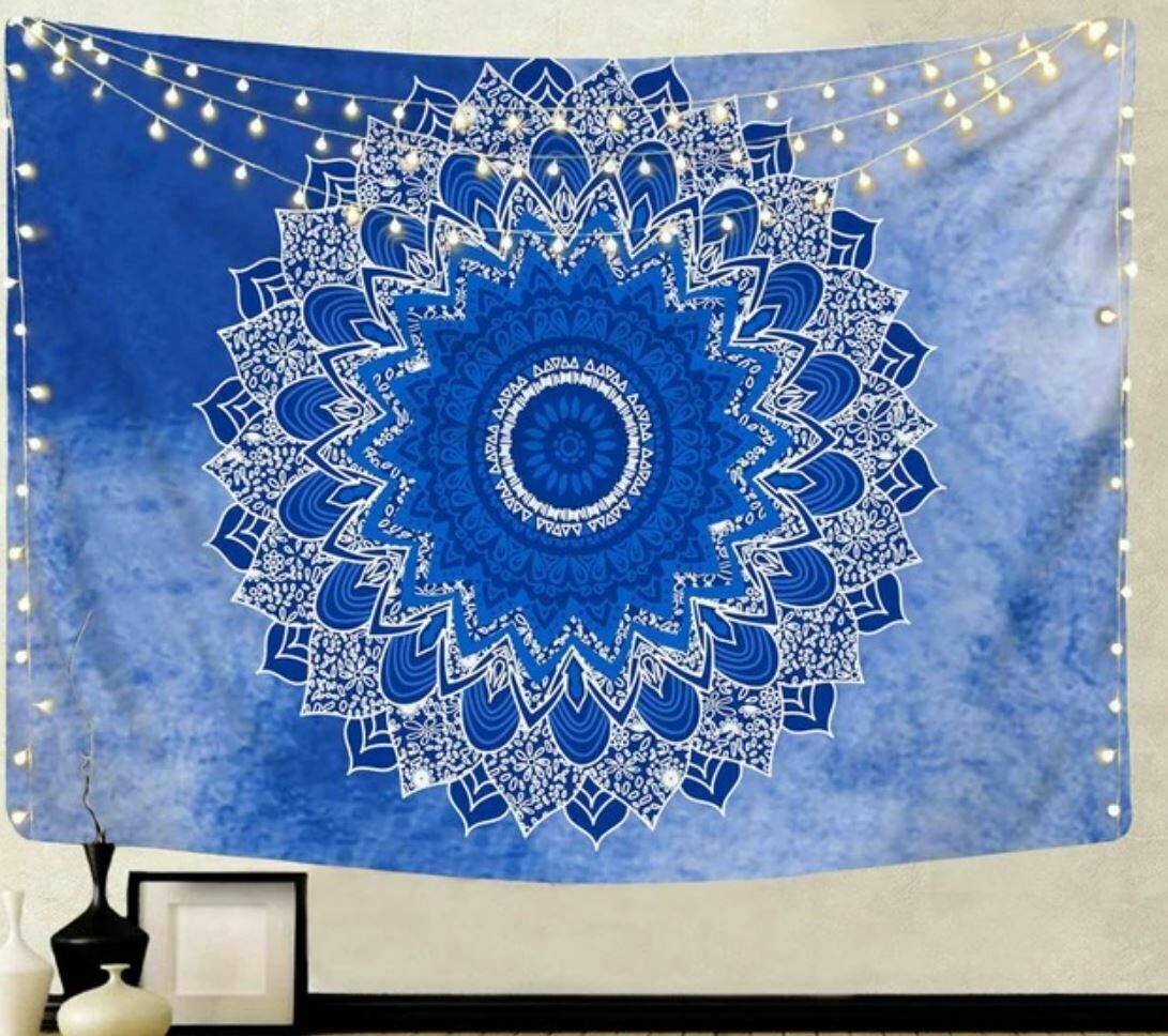 Blue Mandala Tapestry 79
