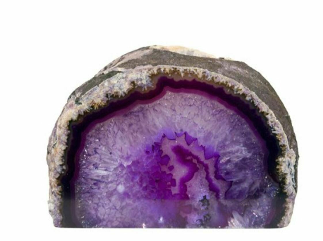 Purple Geode Candle Holder