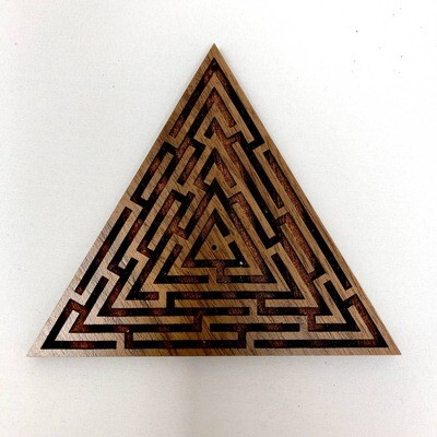 Labyrinth Maze Triangle Incense Holder