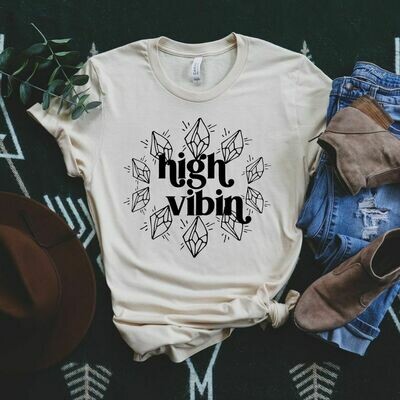 High Vibin Crystal Boho T Shirt